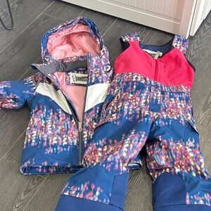 Spyder Colorful Kids' Ski Outfit Pants and Jacket Size 4